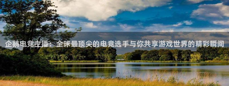易游电竞官网：企鹅电竞主播：全球最顶尖的电竞选手与你共享游戏世界的精彩瞬间